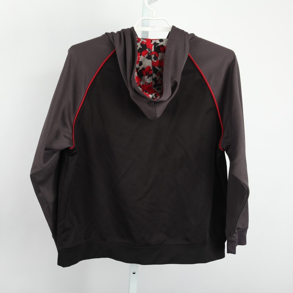 Snap On Hoodie Pullover Mens XL Black Gray Red Quarter Zip Kangaroo Pocket Work - Picture 4 of 11